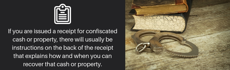 Receipts For Seized Property
