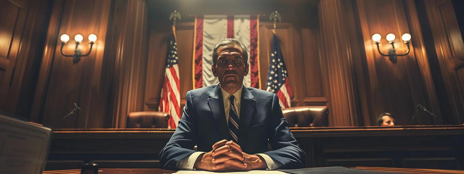 a tense courtroom scene captures a defense attorney passionately presenting evidence in a dui case, with focused expressions on the jurors and the judge, illuminated by dramatic overhead lighting that highlights the contrasting legal documents and evidence displayed on the table.